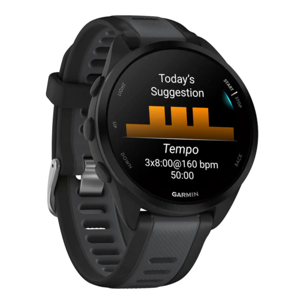 Garmin-Forerunner-165-GPS-Smartwatch-43mm-Black-Gray